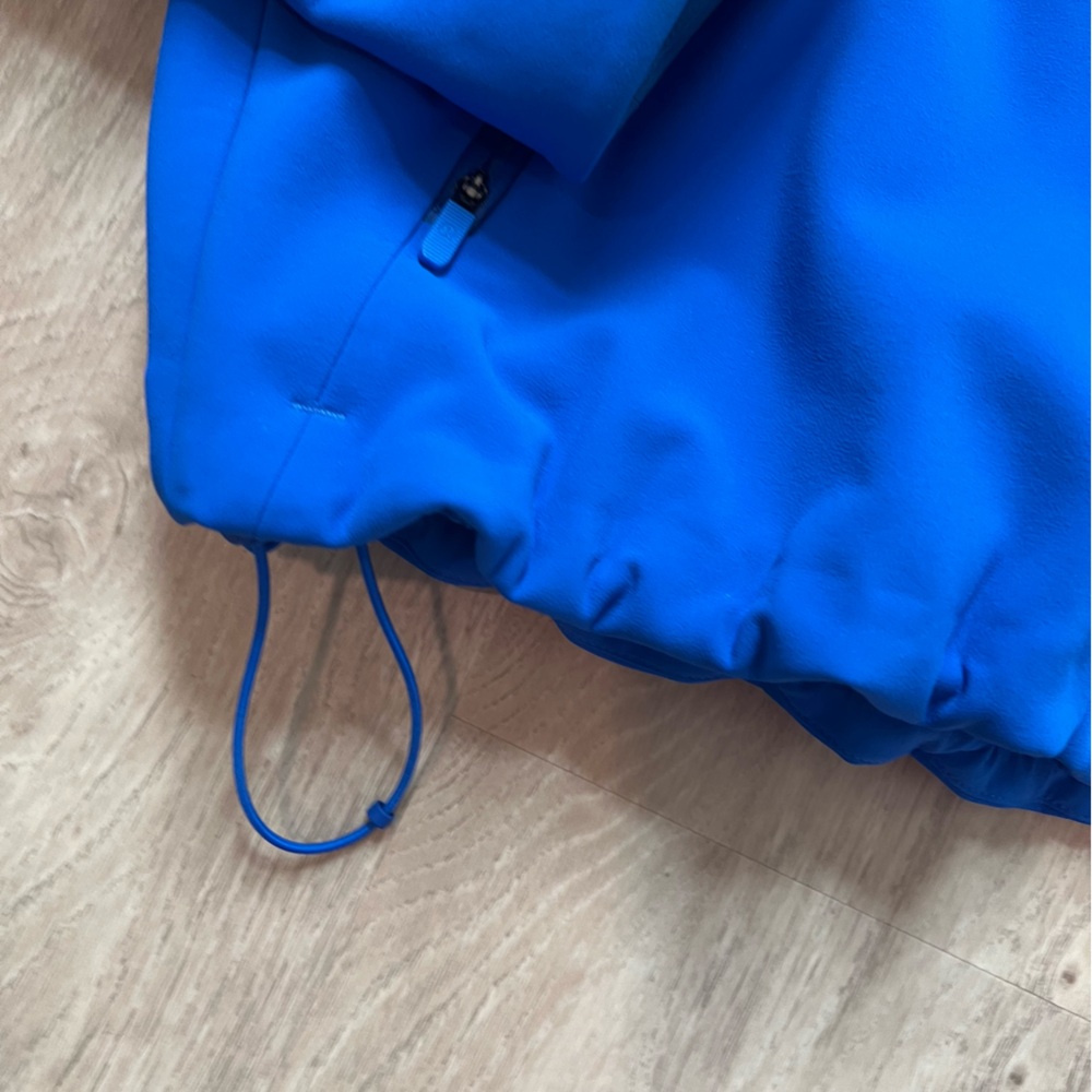 Lululemon Cross Chill Cropped running Jacket Blazer Blue Size 12 Rare Color - Picture 4 of 4
